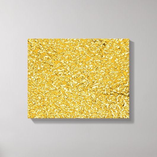 PURE GOLD Splatter Patroon + jouw tekst / foto Canvas Afdruk (Voorkant)