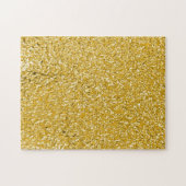 PURE GOLD Splatter Patroon + jouw tekst / foto Legpuzzel (Horizontaal)