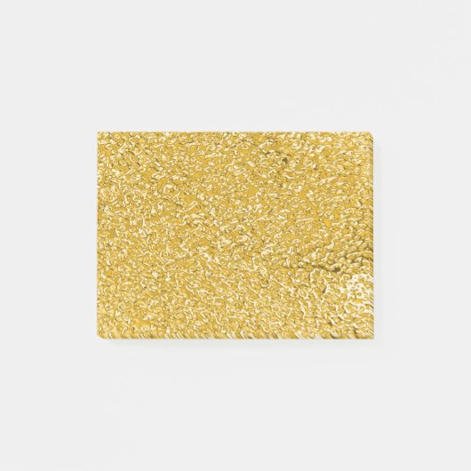 PURE GOLD Splatter Patroon + jouw tekst / foto Post-it® Notes (Voorkant)