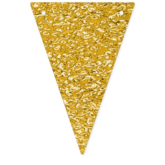 PURE GOLD Splatter Patroon + jouw tekst / foto Vlaggetjes (Derde vlag)