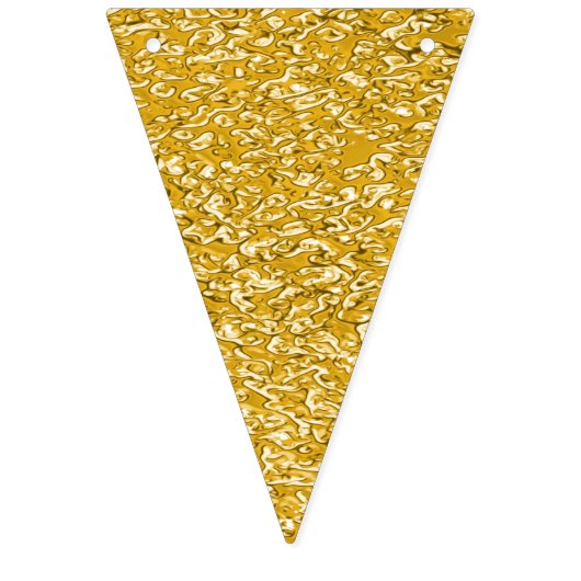 PURE GOLD Splatter Patroon + jouw tekst / foto Vlaggetjes (Tweede vlag)