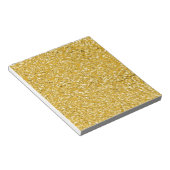 PURE GOLD Splatter Patroon + jouw tekst Notitieblok (Schuin)