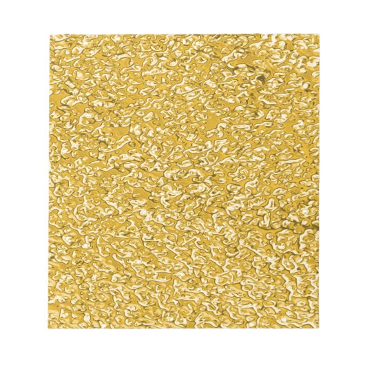 PURE GOLD Splatter Patroon + jouw tekst Notitieblok (Voorkant)