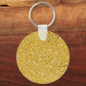 PURE GOLD Splatter Patroon + jouw tekst Sleutelhanger (Voorkant)