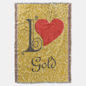 PURE GOLD Splatter Patroon + uw ideeën Deken (Voorkant Verticaal)
