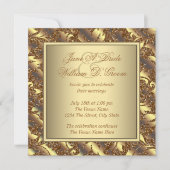 Pure Gold Wedding Kaart (Voorkant)