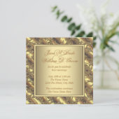 Pure Gold Wedding Kaart (Staand voorkant)