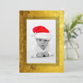 Pure Golden Photo Lijst I + uw foto en tekst (Staand voorkant)