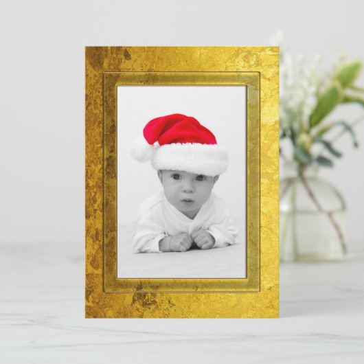 Pure Golden Photo Lijst I + uw foto en tekst (Staand voorkant)