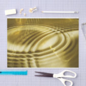 PURE GOLDEN WAVES soft Pattern + jouw tekst/foto Tissuepapier (Craft)