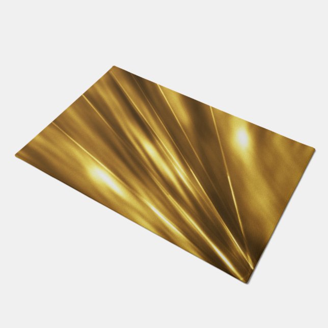 PURE GOUDEN doek Patroon + jouw tekst / foto Deurmat (Schuin)