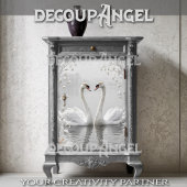 Pure Grace op vrij water - Decoupage - Tissuepapier