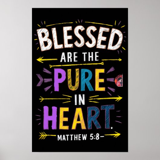 Pure hart zegeningen poster (Voorkant)