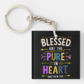 Pure hart zegeningen sleutelhanger (Voorkant)