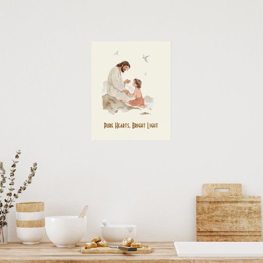 Pure Hearts Bright Light  Poster (Keuken)