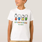 Pure Hearts Puzzle Autism Awareness T shirt (Voorkant)