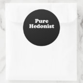 Pure Hedonist Ronde Sticker (Tas)