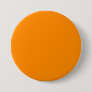 Pure heldere Oranje Gepersonaliseerd Sjabloon leeg Ronde Button 7,6 Cm