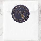 PURE Honey Label met Honeybee Dark Navy Gold (Tas)