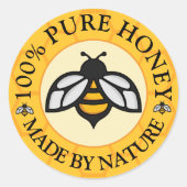 Pure Honey Ronde Sticker (Voorkant)