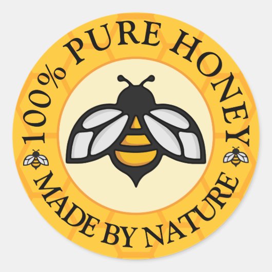 Pure Honey Ronde Sticker (Voorkant)