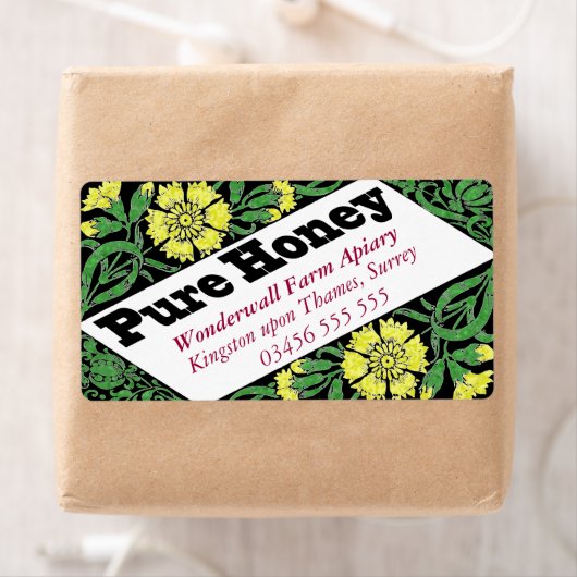 Pure Honey Yellow Flowers Etiket (Insitu)
