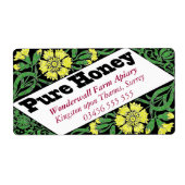 Pure Honey Yellow Flowers Etiket (Voorkant)