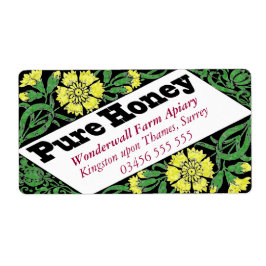 Pure Honey Yellow Flowers Etiket