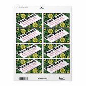 Pure Honey Yellow Flowers Etiket (Full Sheet)
