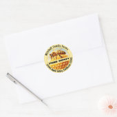 Pure honing bijenetiket ronde sticker (Envelop)