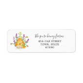 Pure Honing Custom Food | Retouradres labels (Voorkant)