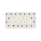 PURE HONING Honingraat of Honing Stix Bee Mini Lab Etiket (Voorkant)