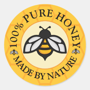 Pure Honing  Ronde Sticker