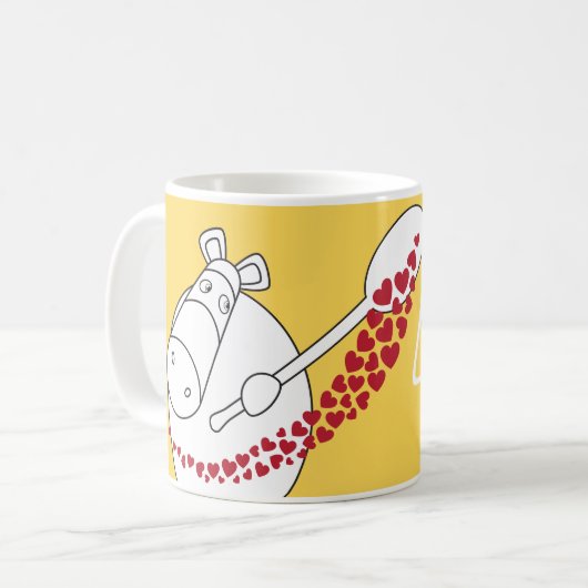 Pure Impossimals® - Geel van geel Koffiemok (Voorkant links)