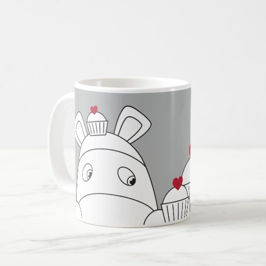 Pure Impossimals® - Geweldige grijs Koffiemok (Voorkant links)