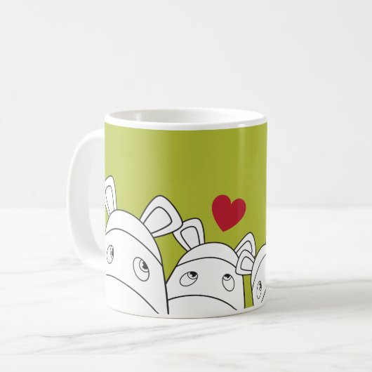 Pure Impossimals® - Prachtige Groen Koffiemok (Voorkant links)