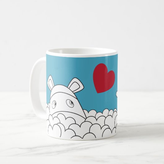 Pure Impossimals® - Skylark Blue Koffiemok (Voorkant links)