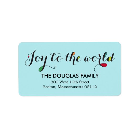 Pure Joy-Adresetiketten Etiket (Voorkant)