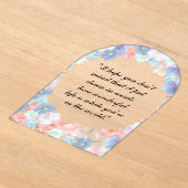 Pure liefde als een bloem acryl uitnodigingen (Laagn)