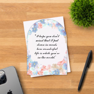 Pure liefde als een bloem acryl uitnodigingen