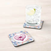 Pure liefde als een bloem bier onderzetter (Rechterzijde)