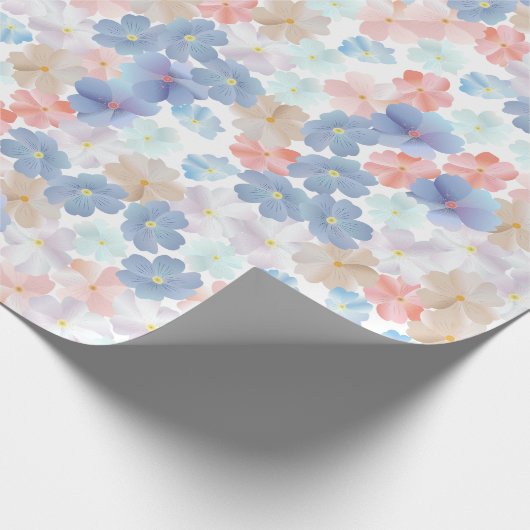 Pure liefde als een bloem cadeaupapier (Hoek)