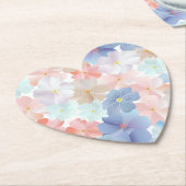 Pure liefde als een bloem kartonnen onderzetters (Gekanteld)