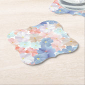 Pure liefde als een bloem kartonnen onderzetters (Gekanteld)