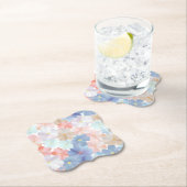 Pure liefde als een bloem kartonnen onderzetters (Insitu)