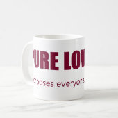 Pure liefde - kiest iedereen - Eenvoudig design Koffiemok (Voorkant links)