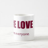 Pure liefde - kiest iedereen - Eenvoudig design Koffiemok (Center)