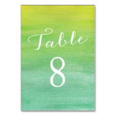 Pure Liefde Tafelnummer Kaarten / Limoen Emerald (Voorkant)