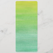 Pure Liefde Waterverf Bruiloft Menu / Limoen Emera (Achterkant)