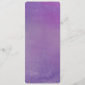 Pure Liefde Waterverf Bruiloft Menu / Violet (Achterkant)